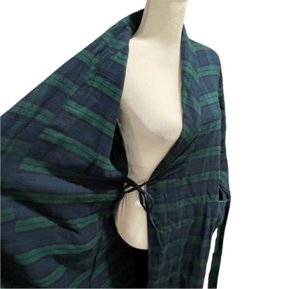 L.L. Bean Scotch Plaid Flannel Robe - Picture 8 of 9